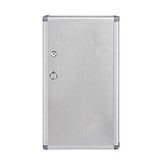 StorageMart Aluminium Safe Lock Cabinet with Wall Mount (48 Key Hooks), 27 X 5.5 X 47.5 CM, Silver - StorageMart